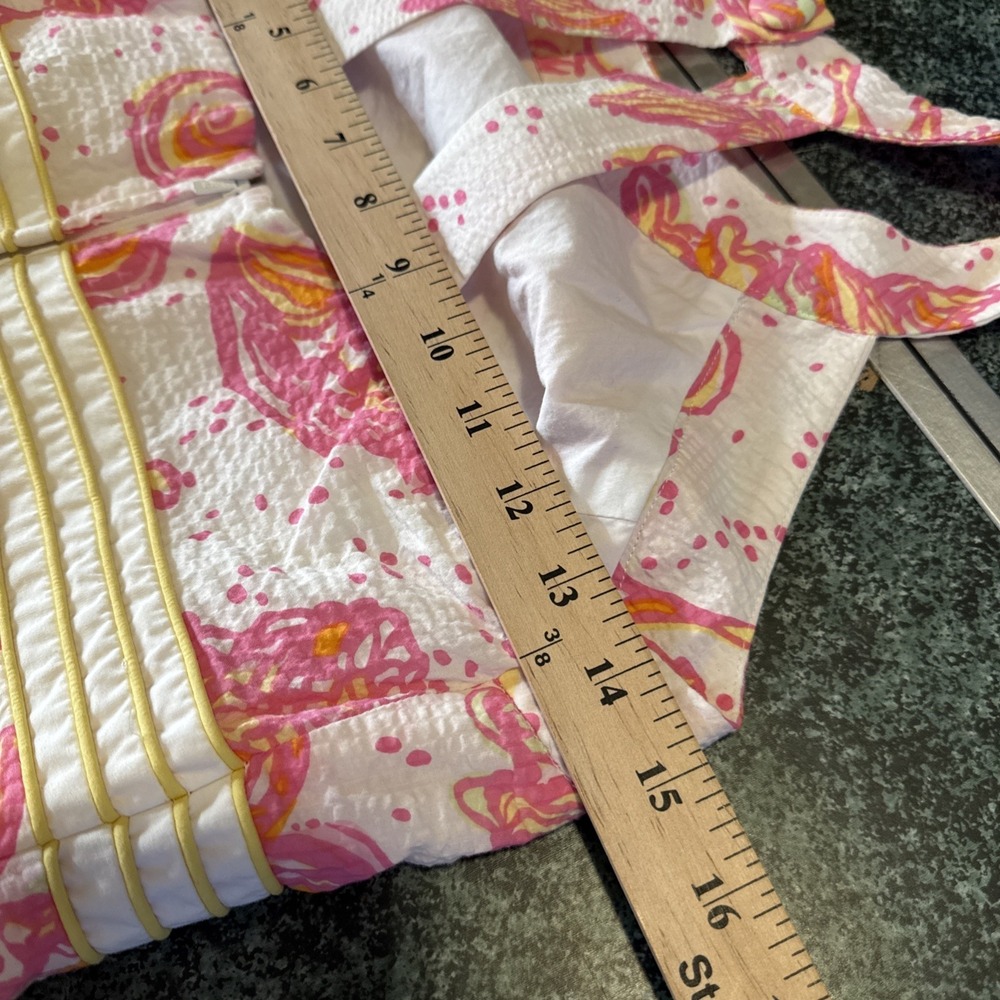 Lilly Pulitzer Tinsley Resort White Conched Out Halter Dress Resort Cruise SZ 6 - Picture 12 of 16